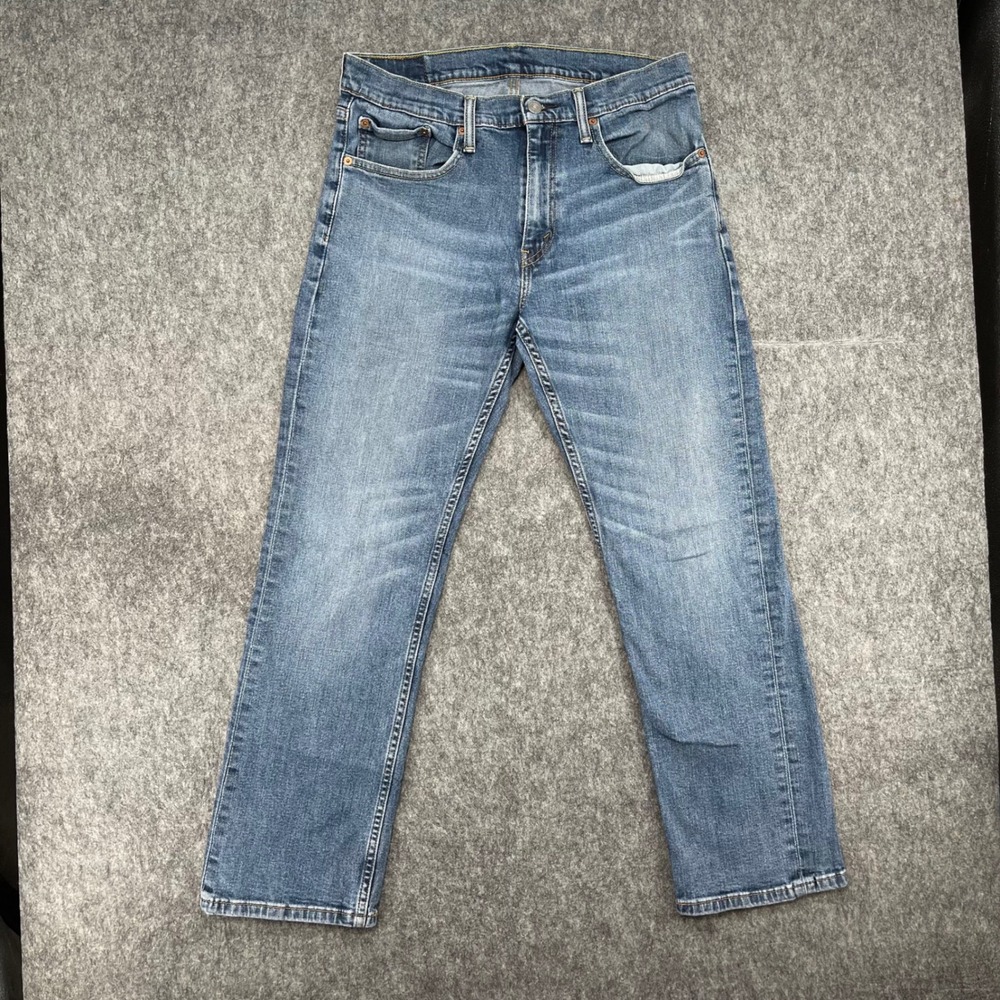 Levis 559 Jeans Mens 32x30 Blue Relaxed Straight Denim Medium Wash Stretch
